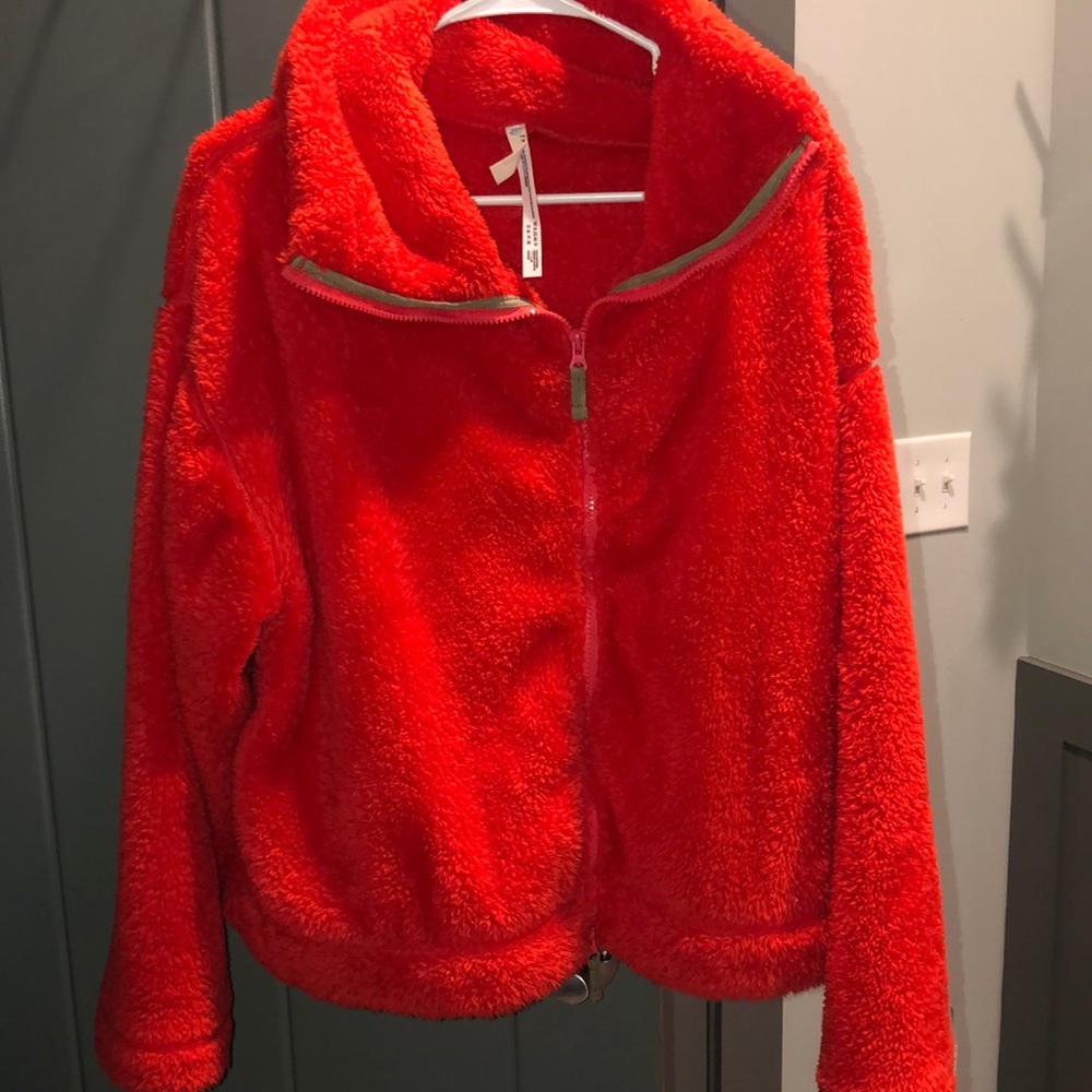 Free people zip up fleece